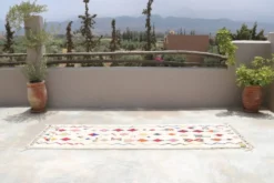 Tapis en laine tissé à la main coloré, 310 x 95 cm - R312