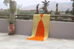 Tapis en laine tissé à la main coloré, 300 x 95 cm - R310