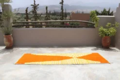 Tapis en laine tissé à la main coloré, 300 x 95 cm - R310