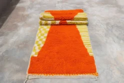 Tapis en laine tissé à la main coloré, 300 x 95 cm - R310