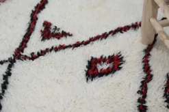 Tapis en laine tissé à la main coloré, 155 x 100 cm - P483