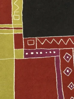 Tapis en laine tufté à la main 