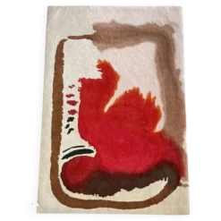 Tapis en laine tufté main Tisca Forster – France des années 1980