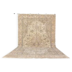 Tapis en laine turc Oushak vintage sku 2362