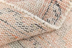 Tapis en laine turc vintage fait main en rose blush atténué, 191x316 cm
