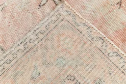 Tapis en laine turc vintage fait main en rose blush atténué, 191x316 cm