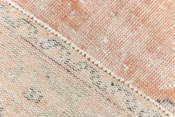 Tapis en laine turc vintage fait main en rose blush atténué, 191x316 cm
