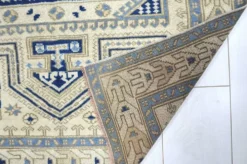 Tapis en laine turque beige et bleu sku 2290.