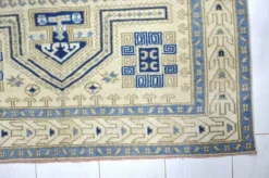 Tapis en laine turque beige et bleu sku 2290.