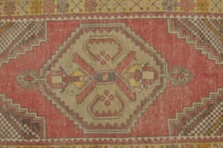 Tapis en laine turque orange et rouge sku 2490