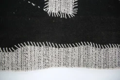 Tapis en laine vintage, tapisserie murale, art textile moderne du milieu du siècle, 75x105 cm