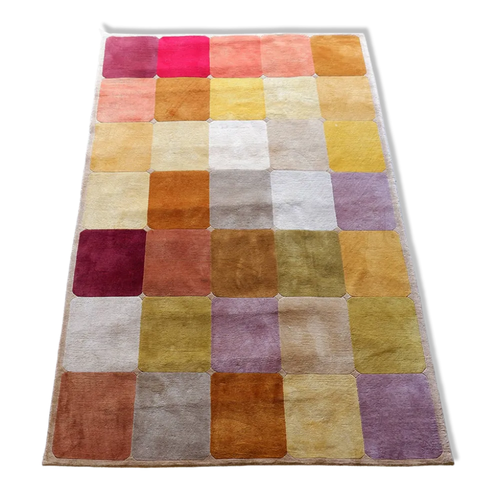 Tapis en velours de laine "Robert Le Héros" Paris - années 90