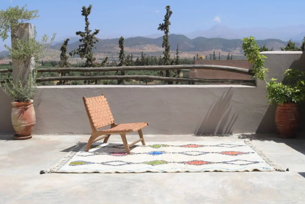 Tapis fait main coloré, 255 x 155 cm - AZ829