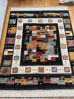 Tapis fait main Modcar Gabbeh 239x179