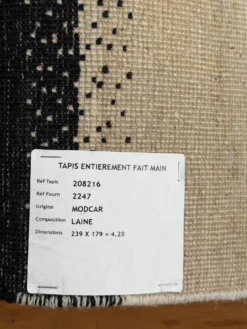 Tapis fait main Modcar Gabbeh 239x179