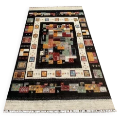 Tapis fait main Modcar Gabbeh 239x179