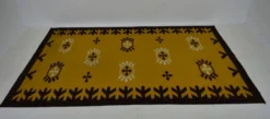 Tapis géométrique de design du milieu du siècle, années 1970 / Tchécoslovaquie