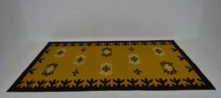 Tapis géométrique de design du milieu du siècle, années 1970 / Tchécoslovaquie