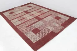 Tapis géométrique du milieu du siècle / Tapis, années 1950