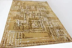 Tapis géométrique moderniste, Tchécoslovaquie, années 1960