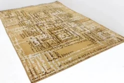 Tapis géométrique moderniste, Tchécoslovaquie, années 1960