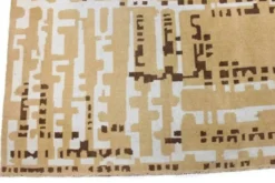 Tapis géométrique moderniste, Tchécoslovaquie, années 1960