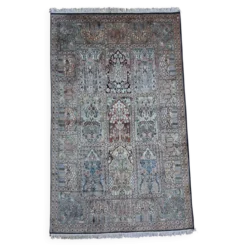 Tapis Indien Cachemire soie fait main 196x122cm
