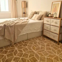 Tapis Jute Coton Tissé Main Naturel – Sarva Casa Pari