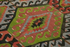 Tapis kilim anatolien vintage fait main turc 198 cm x 320 cm
