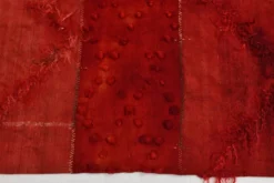 Tapis Kilim Anatolien Vintage Turc, Teintes de Rouge Vin Décor Boho