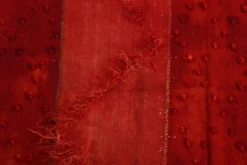 Tapis Kilim Anatolien Vintage Turc, Teintes de Rouge Vin Décor Boho