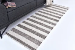 Tapis kilim de couloir, tapis kilim en laine 207x72 cm, tapis en laine naturelle