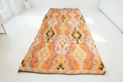 Tapis Kilim en laine anatolien vintage sku132