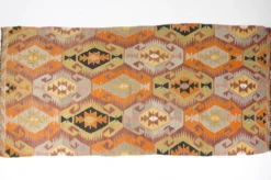 Tapis Kilim en laine anatolien vintage sku132