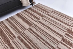 Tapis kilim en laine beige orange 215x300 cm, tapis kilim terracota 7x10.