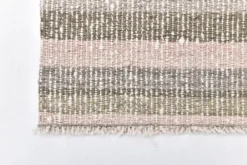 Tapis kilim en laine rose vert 212x145, tapis kilim en laine biologique, tapis scandinave k