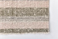 Tapis kilim en laine rose vert 212x145, tapis kilim en laine biologique, tapis scandinave k