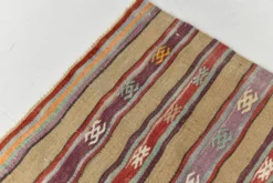 Tapis Kilim en laine vintage, 148 x 191 cm, décoration murale unique