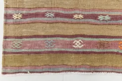 Tapis Kilim en laine vintage, 148 x 191 cm, décoration murale unique