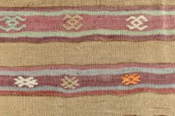 Tapis Kilim en laine vintage, 148 x 191 cm, décoration murale unique