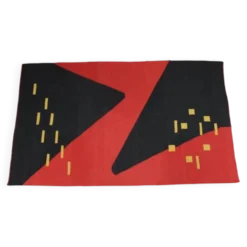 Tapis kilim géométrique moderniste, années 1950