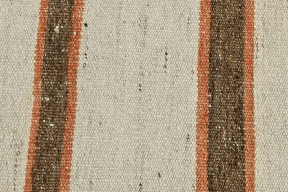 Tapis Kilim marron et beige 2x8, 71x260 cm