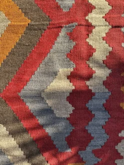 Tapis kilim multicolore. Turquie, années 70