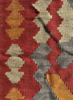 Tapis kilim multicolore. Turquie, années 70