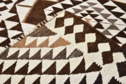 Tapis Kilim persan marron beige 3x10, 97x324 cm
