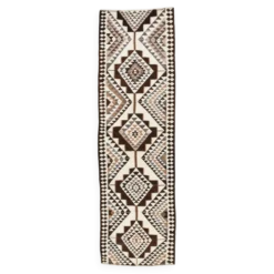 Tapis Kilim persan marron beige 3x10, 97x324 cm