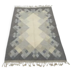Tapis kilim röllakan suédois du milieu du siècle par brita svefors pour axeco 1960