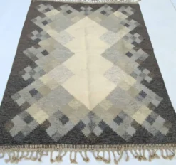 Tapis kilim röllakan suédois du milieu du siècle par brita svefors pour axeco 1960