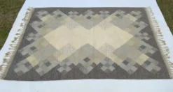 Tapis kilim röllakan suédois du milieu du siècle par brita svefors pour axeco 1960
