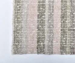 Tapis kilim rose pastel, tapis kilim en laine 325x217 cm, grand tapis kilim
